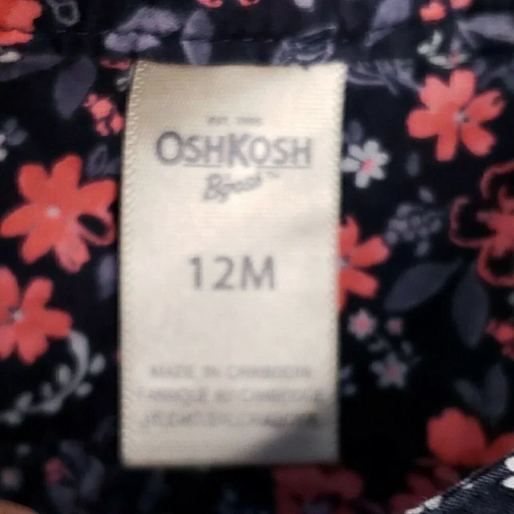 Osh Kosh Toddler Long Sleeve Shirt Bundle 12 Month